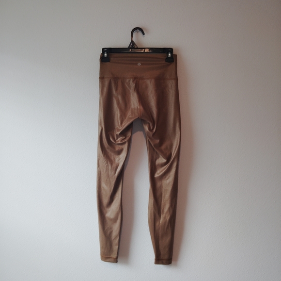 Lululemon Shimmer Brown Wunder Under Leggings - Picture 3 of 9